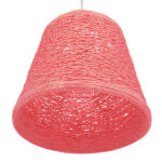 GLOBOSTAR® PLAYROOM 00996 Vintage Κρεμαστό Φωτιστικό Οροφής με Ντουί 1 x E27 AC 220-240V IP20 - Ροζ - Μ32 x Π32 x Υ27cm - Image 5