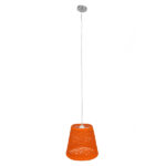GLOBOSTAR® PLAYROOM 00997 Vintage Κρεμαστό Φωτιστικό Οροφής με Ντουί 1 x E27 AC 220-240V IP20 - Πορτοκαλί - Μ32 x Π32 x Υ27cm - Image 2