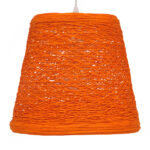 GLOBOSTAR® PLAYROOM 00997 Vintage Κρεμαστό Φωτιστικό Οροφής με Ντουί 1 x E27 AC 220-240V IP20 - Πορτοκαλί - Μ32 x Π32 x Υ27cm - Image 3