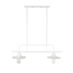 GLOBOSTAR® REGAL 01008 Vintage Φωτιστικό Οροφής με Ντουί 2 x E27 AC 220-240V IP20 - Λευκό - Μ80 x Π26 x Υ82cm - Image 5