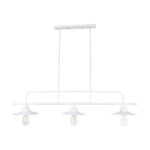 GLOBOSTAR® REGAL 01010 Vintage Φωτιστικό Οροφής με Ντουί 3 x E27 AC 220-240V IP20 - Λευκό - Μ110 x Π26 x Υ75cm - Image 4