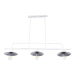 GLOBOSTAR® REGAL 01010 Vintage Φωτιστικό Οροφής με Ντουί 3 x E27 AC 220-240V IP20 - Λευκό - Μ110 x Π26 x Υ75cm - Image 6