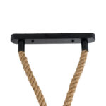 GLOBOSTAR® ROPE 01019 Boho Κρεμαστό Φωτιστικό Οροφής με Ντουί 2 x E27 AC 220-240V IP20 - Μπεζ - Μ38 x Π3.5 x Υ200cm - Image 5