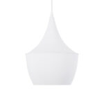GLOBOSTAR® SHANGHAI 01026-A Μοντέρνο Κρεμαστό Φωτιστικό Οροφής με Ντουί 1 x E27 AC 220-240V IP20 - Λευκό & Χρυσό - Μ24 x Π24 x Υ30cm - Image 5