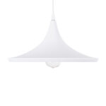 GLOBOSTAR® SHANGHAI 01026-B Μοντέρνο Κρεμαστό Φωτιστικό Οροφής με Ντουί 1 x E27 AC 220-240V IP20 - Λευκό & Χρυσό - Μ37 x Π37 x Υ17cm - Image 5
