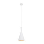 GLOBOSTAR® SHANGHAI 01026-C Μοντέρνο Κρεμαστό Φωτιστικό Οροφής με Ντουί 1 x E27 AC 220-240V IP20 - Λευκό & Χρυσό - Μ19 x Π19 x Υ38cm - Image 4