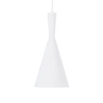 GLOBOSTAR® SHANGHAI 01026-C Μοντέρνο Κρεμαστό Φωτιστικό Οροφής με Ντουί 1 x E27 AC 220-240V IP20 - Λευκό & Χρυσό - Μ19 x Π19 x Υ38cm - Image 5