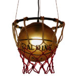 GLOBOSTAR® NBA 01027 Μοντέρνο Κρεμαστό Φωτιστικό Οροφής με Ντουί 1 x E27 AC 220-240V IP20 - Πορτοκαλί & Κόκκινο - Μ32 x Π32 x Υ58cm - Image 4