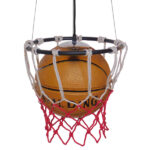 GLOBOSTAR® NBA 01027 Μοντέρνο Κρεμαστό Φωτιστικό Οροφής με Ντουί 1 x E27 AC 220-240V IP20 - Πορτοκαλί & Κόκκινο - Μ32 x Π32 x Υ58cm - Image 3
