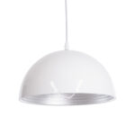 GLOBOSTAR® CHIME 01030 Μοντέρνο Κρεμαστό Φωτιστικό Οροφής με Ντουί 1 x E27 AC 220-240V IP20 - Λευκό - Μ30 x Π30 x Υ16cm - Image 2