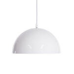 GLOBOSTAR® CHIME 01030 Μοντέρνο Κρεμαστό Φωτιστικό Οροφής με Ντουί 1 x E27 AC 220-240V IP20 - Λευκό - Μ30 x Π30 x Υ16cm - Image 5