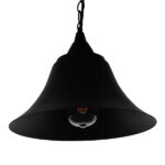 GLOBOSTAR® CLOCHER 01041 Vintage Κρεμαστό Φωτιστικό Οροφής με Ντουί 1 x E27 AC 220-240V IP20 - Μαύρο - Μ29 x Π29 x Υ34cm - Image 3