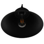 GLOBOSTAR® CLOCHER 01041 Vintage Κρεμαστό Φωτιστικό Οροφής με Ντουί 1 x E27 AC 220-240V IP20 - Μαύρο - Μ29 x Π29 x Υ34cm - Image 5