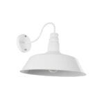 GLOBOSTAR® SORD 01051 Vintage Φωτιστικό Τοίχου - Απλίκα με Ντουί 1 x E27 AC 220-240V IP20 - Λευκό - Μ36 x Π42 x Υ32cm - Image 2