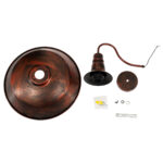 GLOBOSTAR® RAY 01052 Vintage Φωτιστικό Τοίχου - Απλίκα με Ντουί 1 x E27 AC 220-240V IP20 - Χάλκινο Εφέ Σκουριάς - Μ36 x Π42 x Υ32cm - Image 6