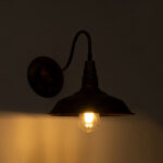 GLOBOSTAR® RAY 01067 Vintage Φωτιστικό Τοίχου - Απλίκα με Ντουί 1 x E27 AC 220-240V IP20 - Χάλκινο Εφέ Σκουριάς - Μ26 x Π37 x Υ32cm - Image 3