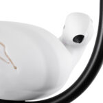 GLOBOSTAR® DOVE 01084 Vintage Φωτιστικό Τοίχου - Απλίκα με Ντουί 1 x E14 AC 220-240V IP20 - Μαύρο & Μπεζ - Μ30 x Π15 x Υ36cm - Image 6