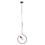 GLOBOSTAR® LIBBY 01095-1 Παιδικό Κρεμαστό Φωτιστικό Οροφής με Ντουί 1 x E27 AC 220-240V IP20 - Κόκκινο - Μ28 x Π28 x Υ16cm - Image 4