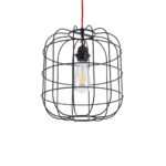 GLOBOSTAR® PARROT 01099 Μοντέρνο Κρεμαστό Φωτιστικό Οροφής με Ντουί 1 x E27 AC 220-240V IP20 - Μαύρο - Μ28 x Π28 x Υ30cm - Image 2