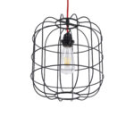 GLOBOSTAR® PARROT 01099 Μοντέρνο Κρεμαστό Φωτιστικό Οροφής με Ντουί 1 x E27 AC 220-240V IP20 - Μαύρο - Μ28 x Π28 x Υ30cm - Image 6