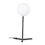 GLOBOSTAR® ELFIS 01100 Μοντέρνο Επιτραπέζιο Φωτιστικό Πορτατίφ με Ντουί 1 x E27 AC 220-240V IP20 - Μαύρο & Λευκό - Μ22 x Π27 x Υ41cm - Image 4