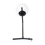 GLOBOSTAR® ELFIS 01100 Μοντέρνο Επιτραπέζιο Φωτιστικό Πορτατίφ με Ντουί 1 x E27 AC 220-240V IP20 - Μαύρο & Λευκό - Μ22 x Π27 x Υ41cm - Image 6