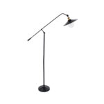 GLOBOSTAR® WYNGE 01101 Vintage Επιδαπέδιο Φωτιστικό με Ντουί 1 x E27 AC 220-240V IP20 - Μαύρο & Χρυσό - Μ95 x Π27 x Υ174cm - Image 4