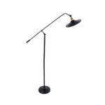 GLOBOSTAR® WYNGE 01101 Vintage Επιδαπέδιο Φωτιστικό με Ντουί 1 x E27 AC 220-240V IP20 - Μαύρο & Χρυσό - Μ95 x Π27 x Υ174cm - Image 5