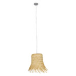 GLOBOSTAR® HAWAII 01103 Boho Κρεμαστό Φωτιστικό Οροφής με Ντουί 1 x E27 AC 220-240V IP20 - Μπεζ - Μ40 x Π40 x Y43cm - Image 2