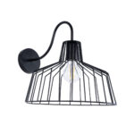 GLOBOSTAR® TRIUMPH 01117 Vintage Φωτιστικό Τοίχου - Απλίκα με Ντουί 1 x E27 AC 220-240V IP20 - Μαύρο - Μ30 x Π36 x Υ30cm - Image 2