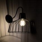 GLOBOSTAR® TRIUMPH 01117 Vintage Φωτιστικό Τοίχου - Απλίκα με Ντουί 1 x E27 AC 220-240V IP20 - Μαύρο - Μ30 x Π36 x Υ30cm - Image 3