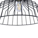 GLOBOSTAR® TRIUMPH 01117 Vintage Φωτιστικό Τοίχου - Απλίκα με Ντουί 1 x E27 AC 220-240V IP20 - Μαύρο - Μ30 x Π36 x Υ30cm - Image 6