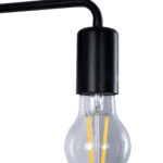 GLOBOSTAR® MISSAM 01119 Μοντέρνο Φωτιστικό Τοίχου - Απλίκα με Ντουί 1 x E27 AC 220-240V IP20 - Μαύρο - Μ14 x Π20 x Υ10cm - Image 6