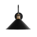 GLOBOSTAR® ANBET 01121 Vintage Φωτιστικό Τοίχου - Απλίκα με Ντουί 1 x E27 AC 220-240V IP20 - Μαύρο & Χρυσό - Μ26 x Π38 x Υ27cm - Image 4