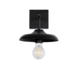 GLOBOSTAR® PHIA 01122 Vintage Φωτιστικό Τοίχου - Απλίκα με Ντουί 1 x E27 AC 220-240V IP20 - Μαύρο - Μ18.5 x Π29 x Υ18cm - Image 4