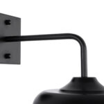 GLOBOSTAR® PHIA 01122 Vintage Φωτιστικό Τοίχου - Απλίκα με Ντουί 1 x E27 AC 220-240V IP20 - Μαύρο - Μ18.5 x Π29 x Υ18cm - Image 6