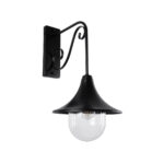 GLOBOSTAR® ANNIEL 01123 Vintage Φωτιστικό Τοίχου - Απλίκα με Ντουί 1 x E27 AC 220-240V IP20 - Μαύρο - Μ27 x Π40 x Υ56cm - Image 2