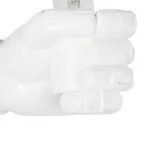 GLOBOSTAR® FIST 01137 Μοντέρνο Φωτιστικό Τοίχου - Απλίκα με Ντουί 1 x E27 AC 220-240V IP20 - Λευκό - Μ15 x Π10 x Υ10cm - Image 6