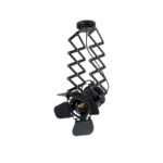 GLOBOSTAR® BROADWAY 01140 Vintage Φωτιστικό Οροφής με Ντουί 1 x E27 AC 220-240V IP20 - Μαύρο - Μ28 x Π25 x Υ100cm - Image 2