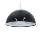 GLOBOSTAR® SERENIA 01151 Μοντέρνο Κρεμαστό Φωτιστικό Οροφής με Ντουί 1 x E27 AC 220-240V IP20 - Μαύρο & Λευκό - Μ40 x Π40 x Υ20cm - Image 2