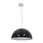 GLOBOSTAR® SERENIA 01151 Μοντέρνο Κρεμαστό Φωτιστικό Οροφής με Ντουί 1 x E27 AC 220-240V IP20 - Μαύρο & Λευκό - Μ40 x Π40 x Υ20cm - Image 4