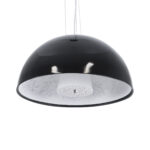 GLOBOSTAR® SERENIA 01151 Μοντέρνο Κρεμαστό Φωτιστικό Οροφής με Ντουί 1 x E27 AC 220-240V IP20 - Μαύρο & Λευκό - Μ40 x Π40 x Υ20cm - Image 6