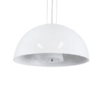 GLOBOSTAR® SERENIA 01152 Μοντέρνο Κρεμαστό Φωτιστικό Οροφής με Ντουί 1 x E27 AC 220-240V IP20 - Λευκό - Μ40 x Π40 x Υ20cm - Image 2