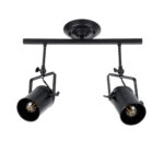 GLOBOSTAR® HOLLYWOOD 01154 Vintage Φωτιστικό Οροφής με Ντουί 2 x E27 AC 220-240V IP20 - Μαύρο - Μ45 x Π15 x Υ40cm - Image 6