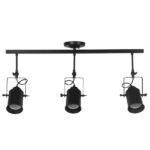 GLOBOSTAR® HOLLYWOOD 01155 Vintage Φωτιστικό Οροφής με Ντουί 3 x E27 AC 220-240V IP20 - Μαύρο - Μ13 x Π78 x Υ38cm - Image 3