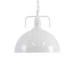 GLOBOSTAR® LARKIN 01174 Vintage Κρεμαστό Φωτιστικό Οροφής με Ντουί 1 x E27 AC 220-240V IP20 - Λευκό - Μ30 x Π30 x Y28cm - Image 4