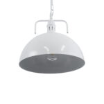 GLOBOSTAR® LARKIN 01174 Vintage Κρεμαστό Φωτιστικό Οροφής με Ντουί 1 x E27 AC 220-240V IP20 - Λευκό - Μ30 x Π30 x Y28cm - Image 5