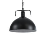 GLOBOSTAR® LARKIN 01175 Vintage Κρεμαστό Φωτιστικό Οροφής με Ντουί 1 x E27 AC 220-240V IP20 - Μαύρο - Μ30 x Π30 x Y28cm - Image 2