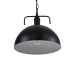 GLOBOSTAR® LARKIN 01175 Vintage Κρεμαστό Φωτιστικό Οροφής με Ντουί 1 x E27 AC 220-240V IP20 - Μαύρο - Μ30 x Π30 x Y28cm - Image 6