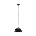 GLOBOSTAR® HEXAGON 01194 Μοντέρνο Κρεμαστό Φωτιστικό Οροφής με Ντουί 1 x E27 AC 220-240V IP20 - Μαύρο & Χρυσό - Μ25 x Π25 x Υ15cm - Image 4